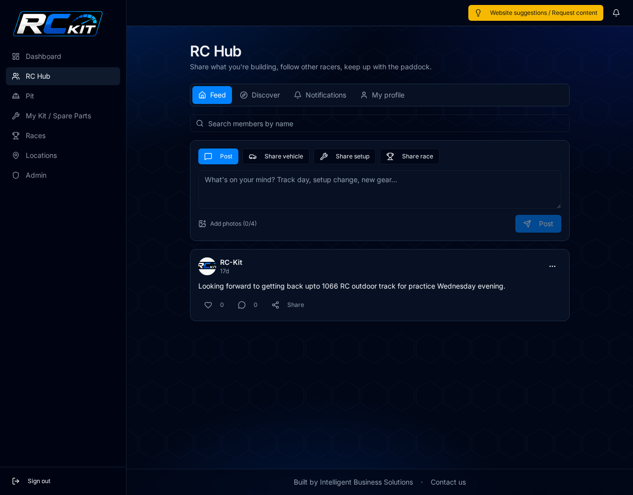 RC Hub feed in RC Kit